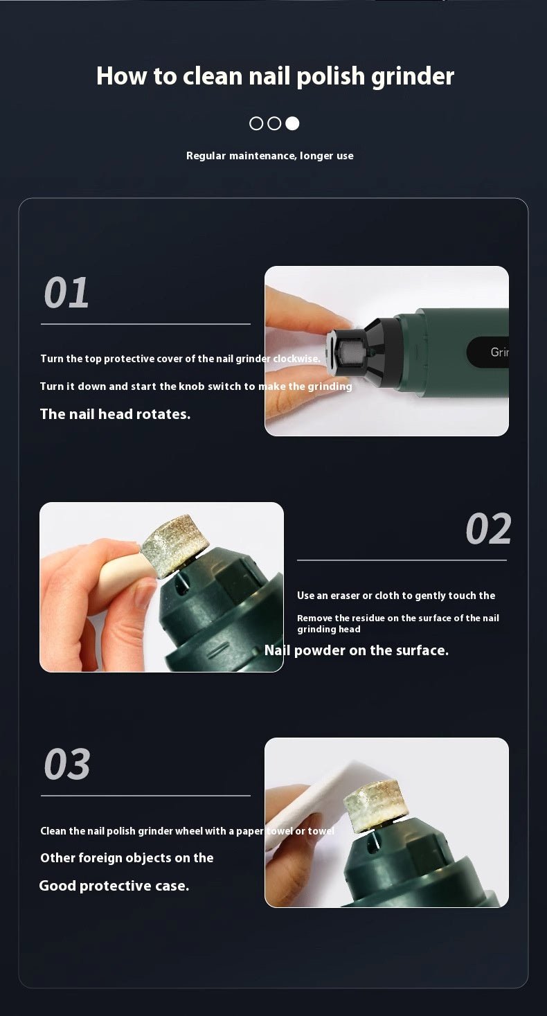 Rechargeable Dog Nail Grinder