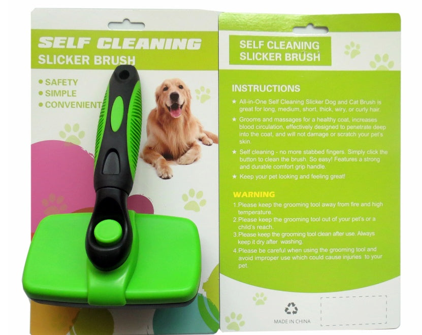 Self-Cleaning Dog Grooming Brush