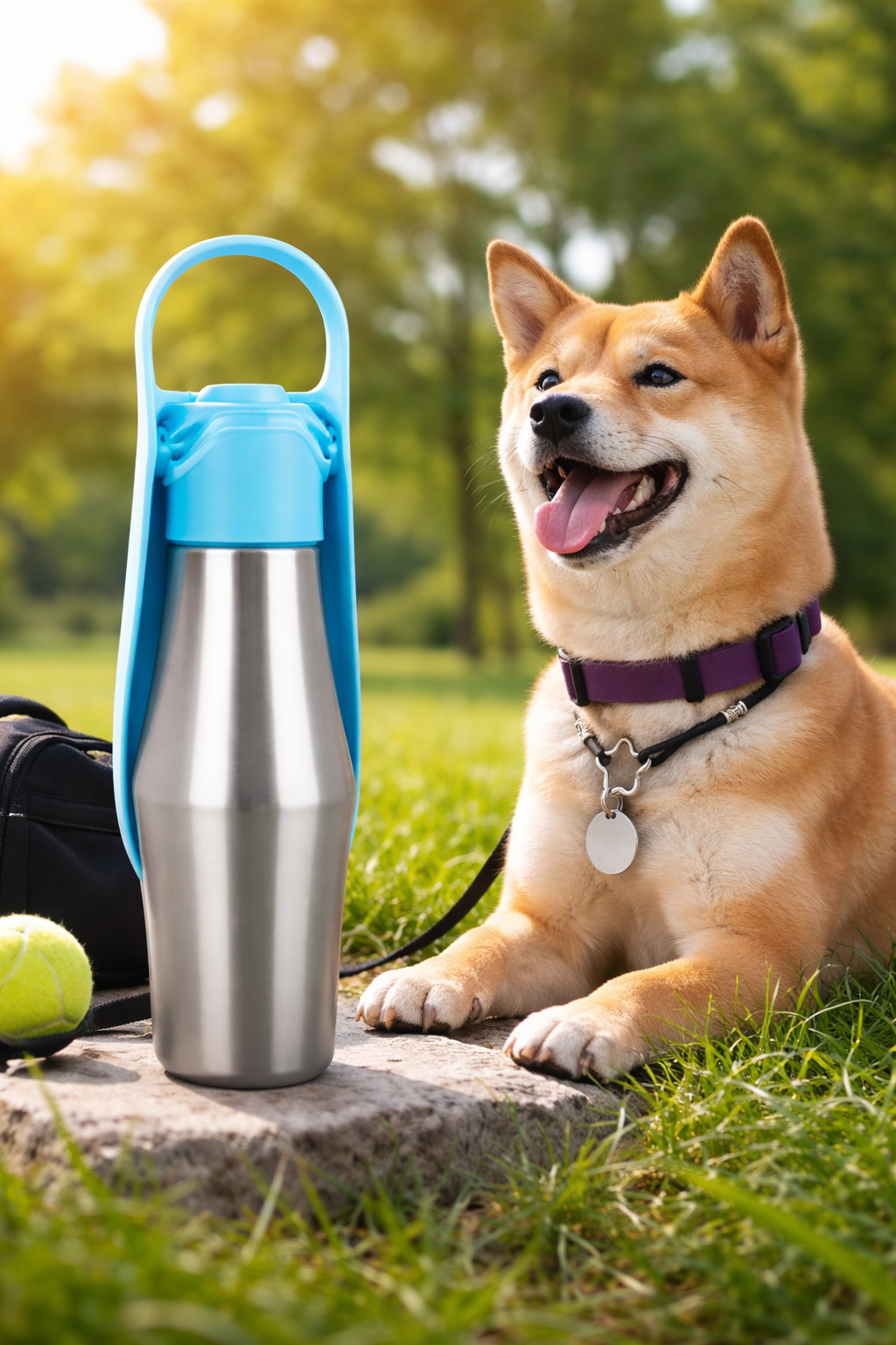 Portable Dog Water Bottle Bowl